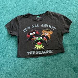 Self-cut Muppets Crop Top
